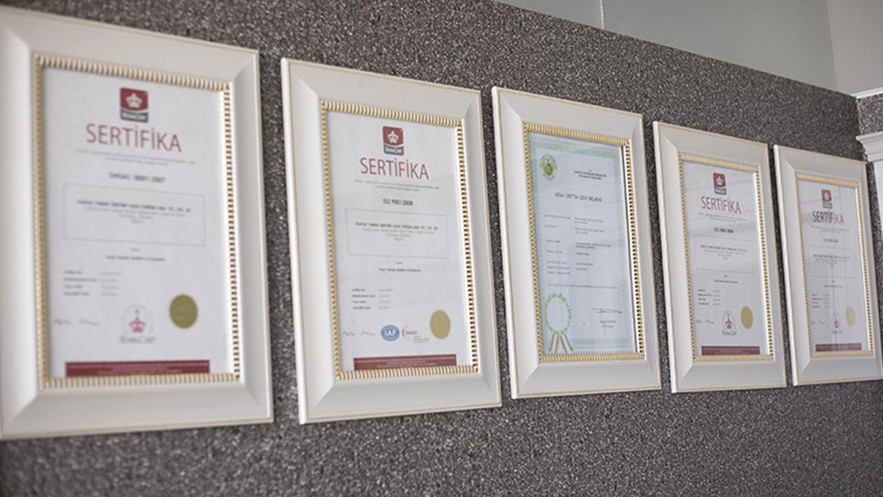 Sertifikalarımız